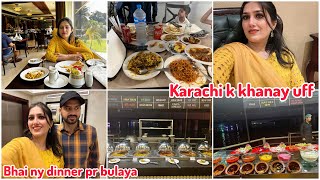 Bhai ny dinner pr bulaya  Karachi vlog natashawaqasvlogs [upl. by Sueddaht]