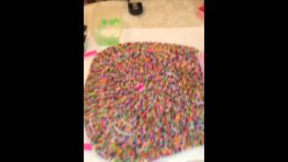 Loom Band dress  Day 3 video 9  See how the loom band dress is put together [upl. by Leeann]