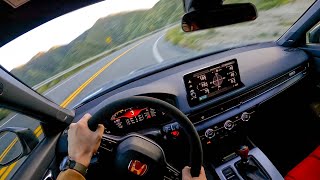 RIPPING THE CANYONS IN MY NEW FL5 CIVIC TYPE R Raw POV Driving [upl. by Ahtnicaj]