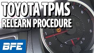 Toyota TPMS relearn procedure  Tech Minute [upl. by Calisa]