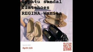 Sepatu sandal Fatshoee REGINA Wanita sepatu sepatucewek sandalcewek sandal flatshoes [upl. by Eicram]