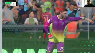 Wycombe Wanderers vs My reactions and comments gameplay EA Sports FC 24 [upl. by Enilrek]