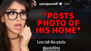 SSSniperWolf Doxxes YouTuber After He Criticized Her Reaction quotContentquot [upl. by Sedaiuqlem984]