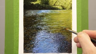 Quick Techniques for Painting Detailed Water [upl. by Tnecillim]