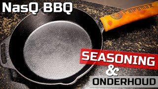 Het onderhouden en seasonen van je Gietijzer  NasQ BBQ [upl. by Abbot]