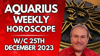 Aquarius Horoscope Weekly Astrology from 25th December 2023 [upl. by Asereht230]