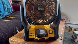 DEWALT 20V MAX Battery Pack with Charge Black amp DEWALT 20V MAX Jobsite Fan Review [upl. by Lleroj]