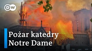 Pożar katedry Notre Dame Przejmujące zdjęcia [upl. by Krid]