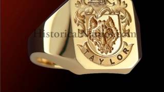 HistoricalNamescom  Family Crest Signet Rings [upl. by Clementia]