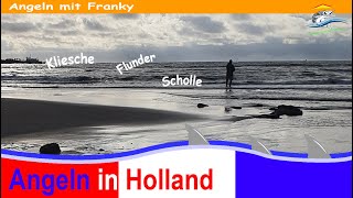 Brandungsangeln Nordsee  Angeln Urlaub in Holland Callantsoog  mit Tipps Infos und Fisch [upl. by Gerick86]