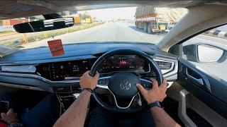 POV  Driving the Virtus GT on a busy highway  4K HDR [upl. by Campney]