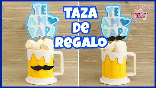 TAZA DE REGALO PARA EL DÍA DEL PADRE  RECICLADO [upl. by Carolynn]