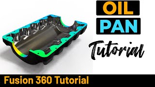 Fusion 360 Tutorial  Oil Pan [upl. by Taddeusz]