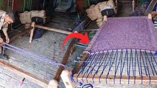 Amazing Work of Weaving A Cot  Charpai Making [upl. by Leuqer]