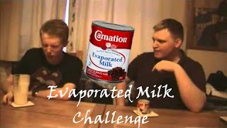 Drinking Carnation Evaporated Milk Challenge [upl. by Ekle]