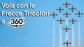 Vola con le Frecce Tricolori a 360° alla manifestazione del Centenario dellAeronautica Militare [upl. by Lanni]