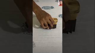 Sanganeri block printing short you tube 🌺blockprint woodenblockandprintblockprintedfabricshorts [upl. by Esinehc675]