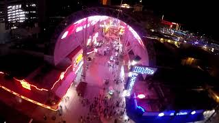 Slotzilla Zipline zoomline Freemont street Las vegas [upl. by Alled18]