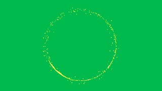 Green Screen Circle Particle Sparkle  4K  Global Kreators [upl. by Leraj]