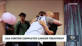 Lisa Fortier completes cancer treatment [upl. by Aivital744]