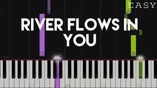 River Flows In You  Yiruma  EASY Piano Tutorial [upl. by Ardnek494]