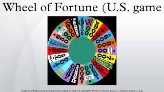 Wheel of Fortune US game show [upl. by Urd]