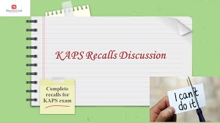 KAPS Exam recalls discussion  Part 34 [upl. by Terrab246]