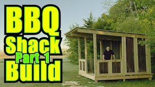 Building a BBQ Shack from Scratch StepbyStep Guide  Part 1 [upl. by Amandy]