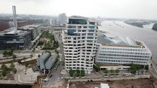 HH Hafencity with MarcoPolo amp Unilever Building  3 06 18 [upl. by Wildermuth474]