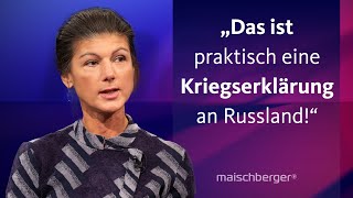 Sahra Wagenknecht und Katrin GöringEckardt diskutieren über den UkraineKrieg  maischberger [upl. by Salis257]