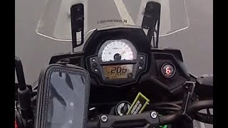 Kawasaki Versys 650 top speed KLE 650 acceleration Acelerando [upl. by Missie]