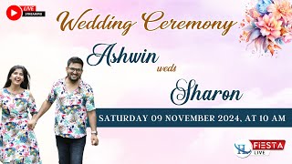 Wedding Ceremony Of SHARON amp ASHWIN  Live from Madanthyar [upl. by Svetlana663]