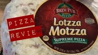 Brew Pub Lotzza Motzza Pizza Review  Frozen Pizza  John Eats Cheap [upl. by Ollehto]