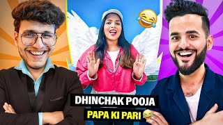 Try Not To Laugh vs My Brother Dhinchak Pooja Papa ki Pari Edition [upl. by Bobbye]