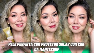 PROTETOR SOLAR COM COR PERFEITO PRA PELE MADURA PELE LEVE NATURAL [upl. by Shuping]