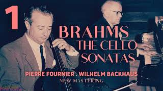 Brahms  Cello Sonata No1 in E minor Op38 Crc Pierre Fournier Wilhelm Backhaus  Remastered [upl. by Artapoelc]