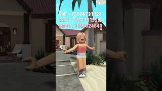 SUMMER OUTFIT CODES FOR ROBLOX🦩🍹💗 roblox bloxburg roleplay summer outfitcodes [upl. by Aspa]