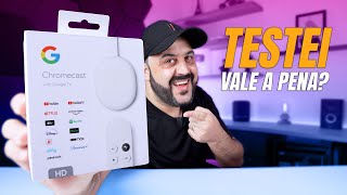 TESTEI o NOVO CHROMECAST com GOOGLE TV versão FULL HD  Vale a Pena [upl. by Aenat147]