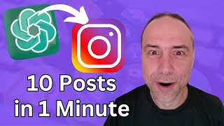 10 Instagram Posts erstellen in nur 1 Minute mit ChatGPT [upl. by Itida693]