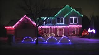 Silent Night  2018 Synchronized Christmas Lights [upl. by Tabib]