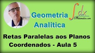 Grings  Geometria Analítica  Retas Paralelas aos Planos Coordenados  Aula 5 [upl. by Puto]