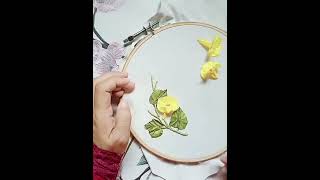 Convolvulus Flower Ribbon Embroidery Tutorial [upl. by Aruam842]