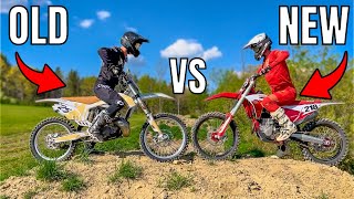 9YearOld 250 2 Stroke vs Modern 4 Stroke [upl. by Shelman854]