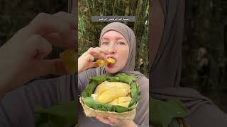 Bule Rusia cobain makan tape😄 fypyoutube indonesia lifestyle ulianaci vlog makan lucungakak [upl. by Rtoip]