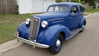 1935 Chevy Master Cold Start [upl. by Nosraep]