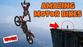 LEARN ALL ABOUT AWESOME MOTORBIKES Kids Motorcycle Videos Stunt Dirt Bikes and More VERY COOL [upl. by Leeland]