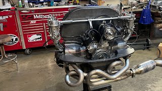 VW 1914 stripstrip 175HP engine first start amp dyno [upl. by Karolina]