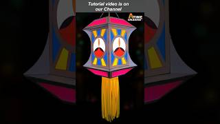 Diwali lantern decorationsidea shortvideo diwali lantern kandil craft [upl. by Mcdonald]