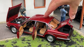 118 JaguarDaimler XJ6 XJ40 Flamenco red  Almost Real Unboxing [upl. by Marabel]