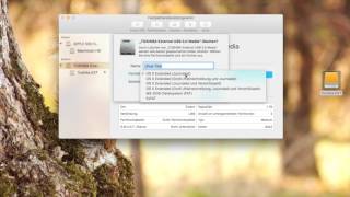 Externe Festplatte formatierenpartitionieren unter OS X El Capitan German [upl. by Bohon737]